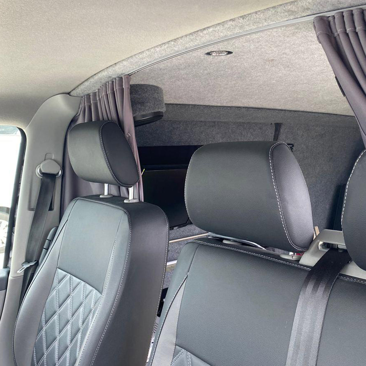 Airson Ford Transit Custom Cab Divider Curtain Kit