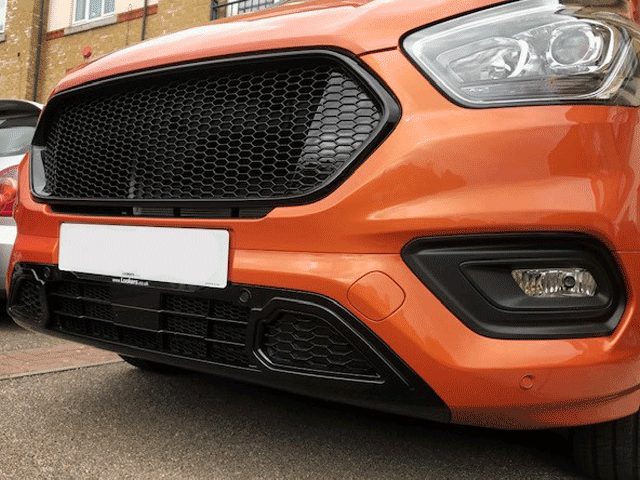 For Ford Transit Custom New Shape Front Lower Grille Honeycomb Sport Style Painted and Ready to Fit