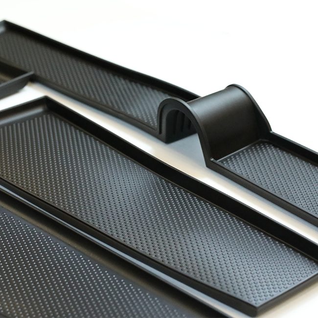 Airson Ford Transit Custom MK2 Rubber Door Liner Pocket a ’toirt a-steach na goireasan as ùire