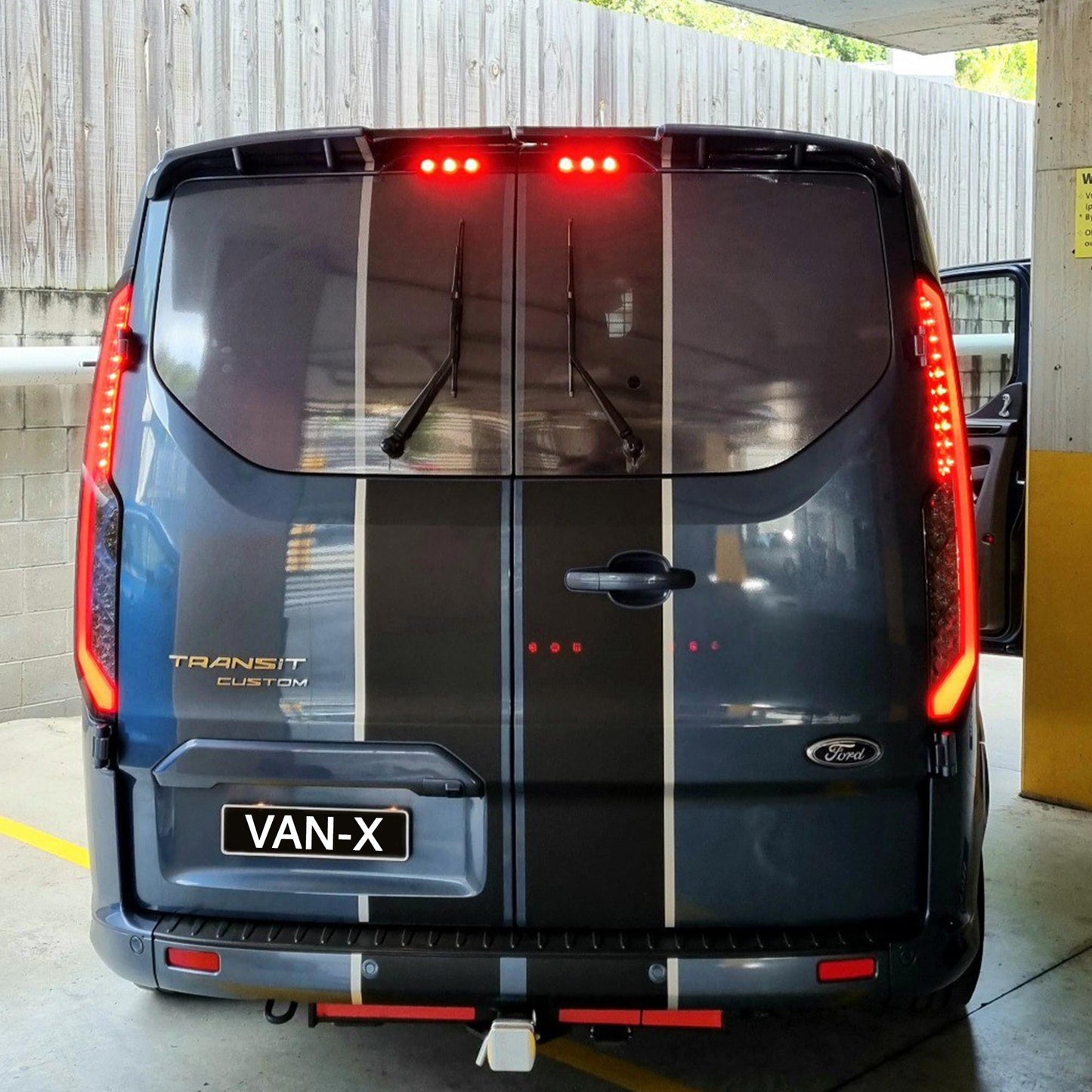 For Transit Custom Van MK1 Sequential Indicator LED Rear Lights Smoked Lenses