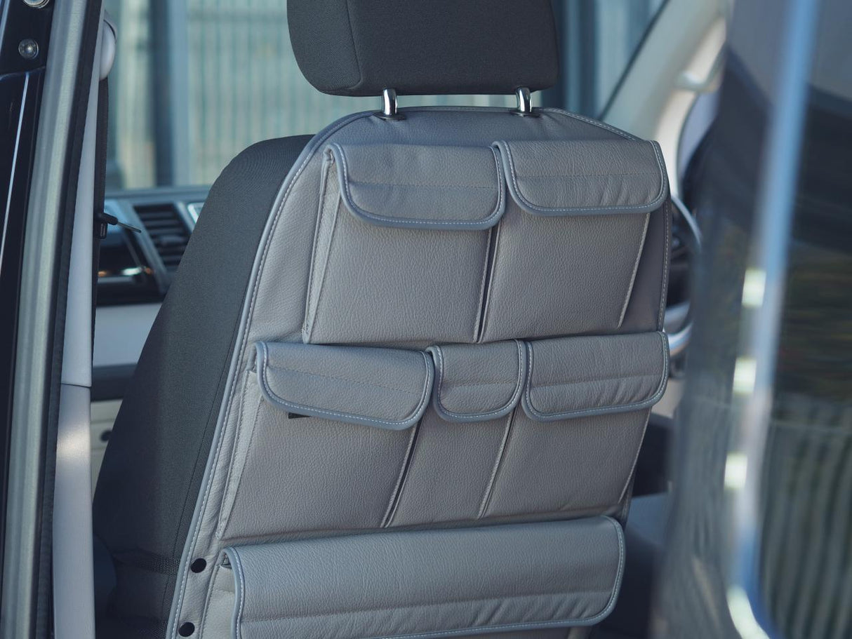 VW T5 T5.1 Transporter Campervan Single/Captains Seat Leatherette Back Seat Organiser