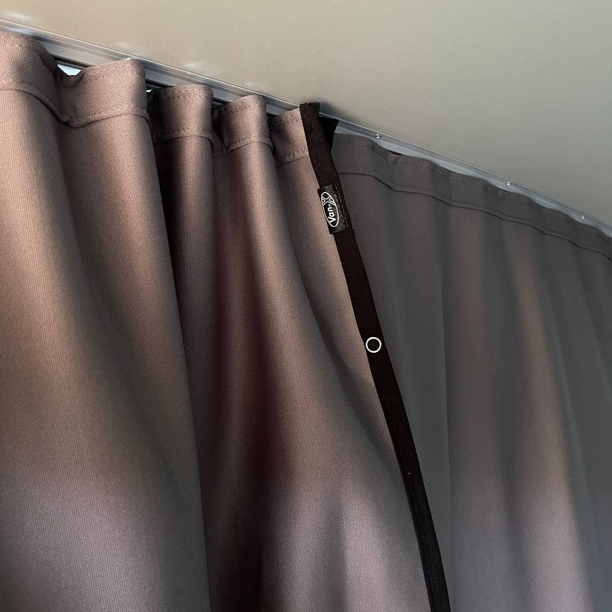 VW Crafter Cab Divider Curtain Kit with Rail | Premium Quality Divider for VW Crafter, Easy Install & Durable - Van-X