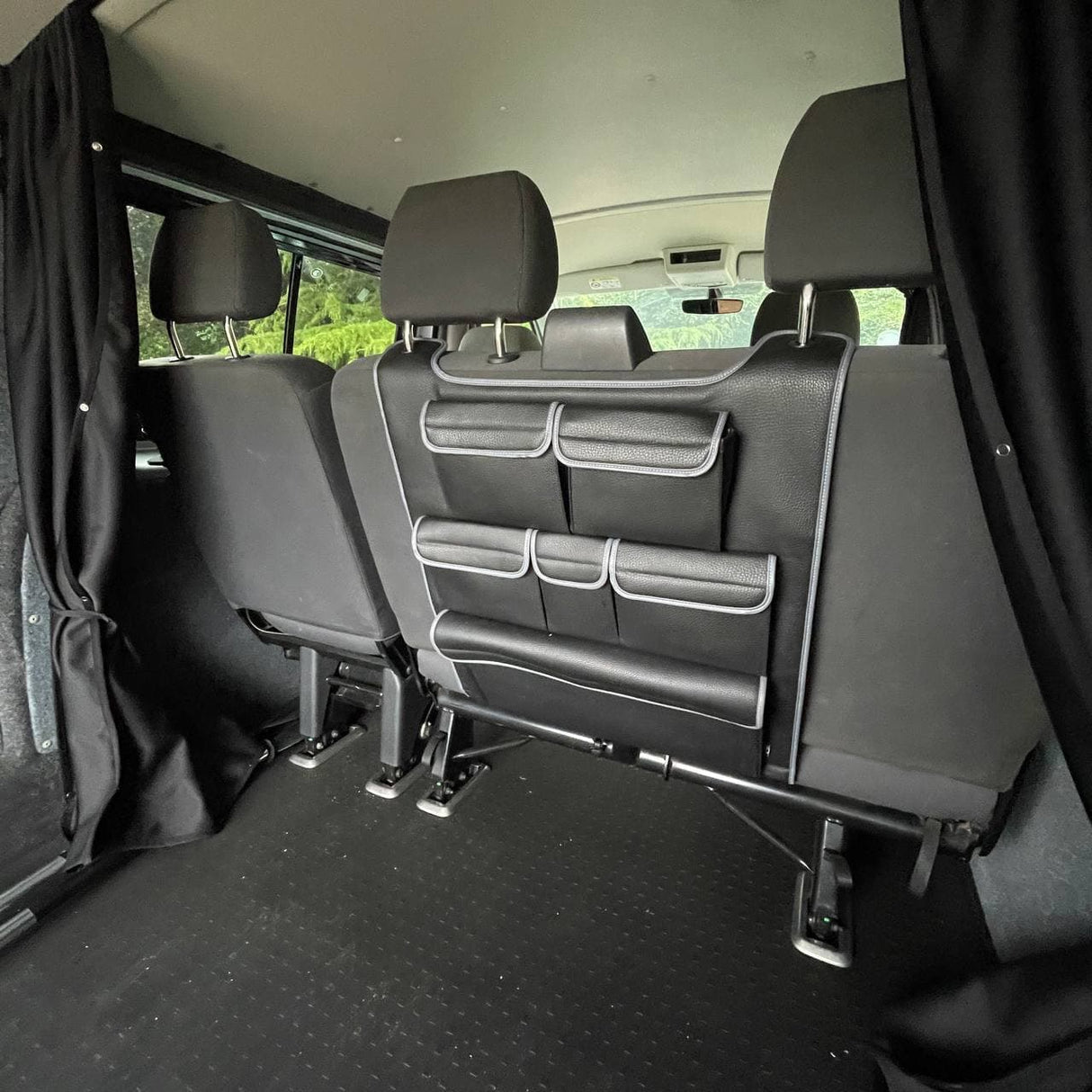 VW T5 T5.1 Transporter Campervan Leatherette Back Seat Eagraiche Singilte + Dùbailte