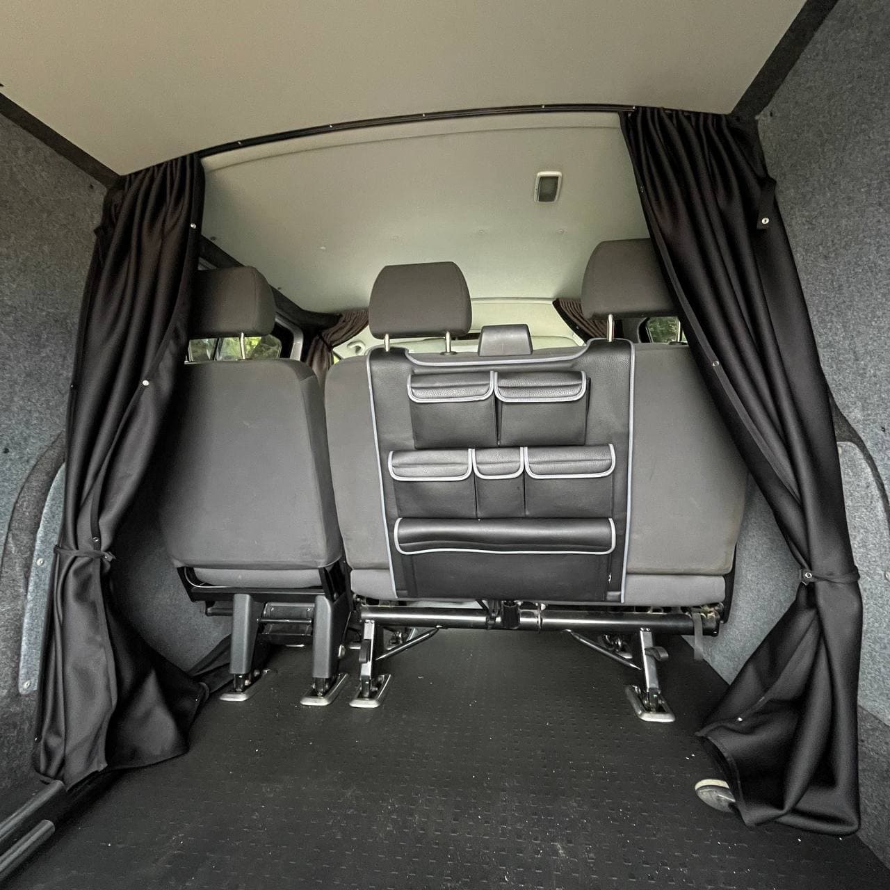 VW T5 T5.1 Transporter Campervan Leatherette Back Seat Organiser Single + Double