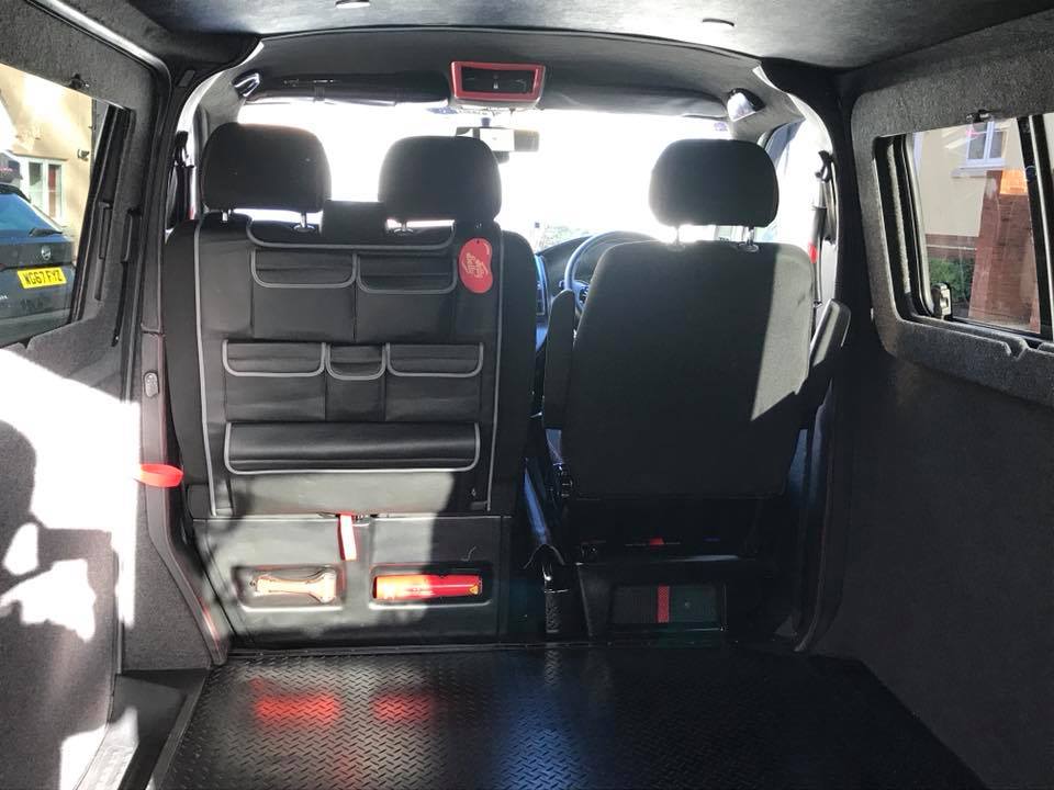 Double Back Seat Organiser for VW T5 / T5.1 / T6 Transporter-20867