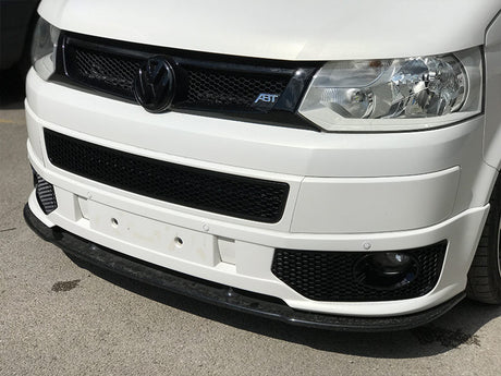 HONEYCOMB SPORTLINE FRONT SPOILER FOG LIGHT TRIM + BUMPER MESH FOR VW T5.1 (BLACK)-8923