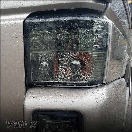Rear LED Light Unit Smoked / Chrome for VW T4 Transporter-3211