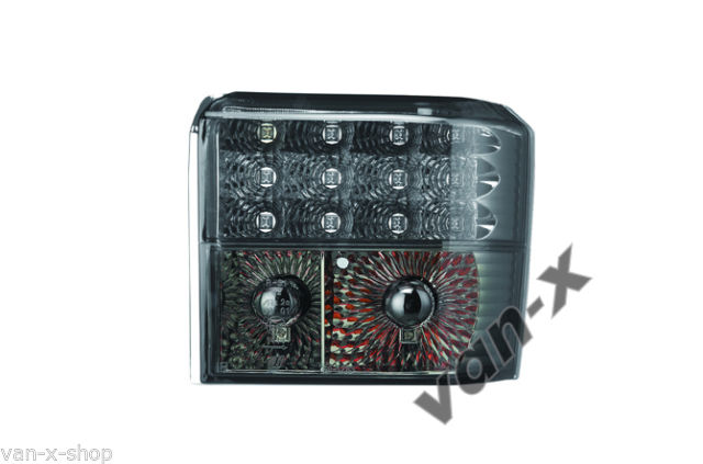 Rear LED Light Unit Smoked / Chrome for VW T4 Transporter-1260