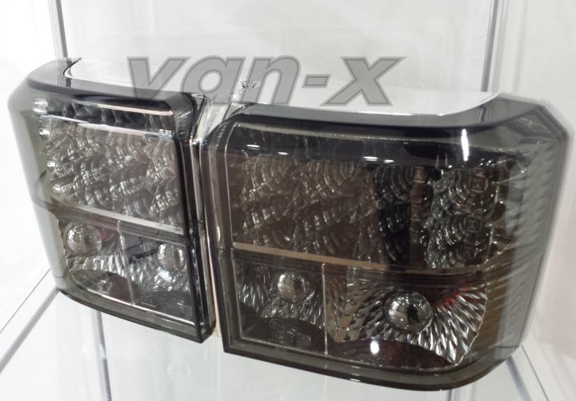 Rear LED Light Unit Smoked / Chrome for VW T4 Transporter-3210