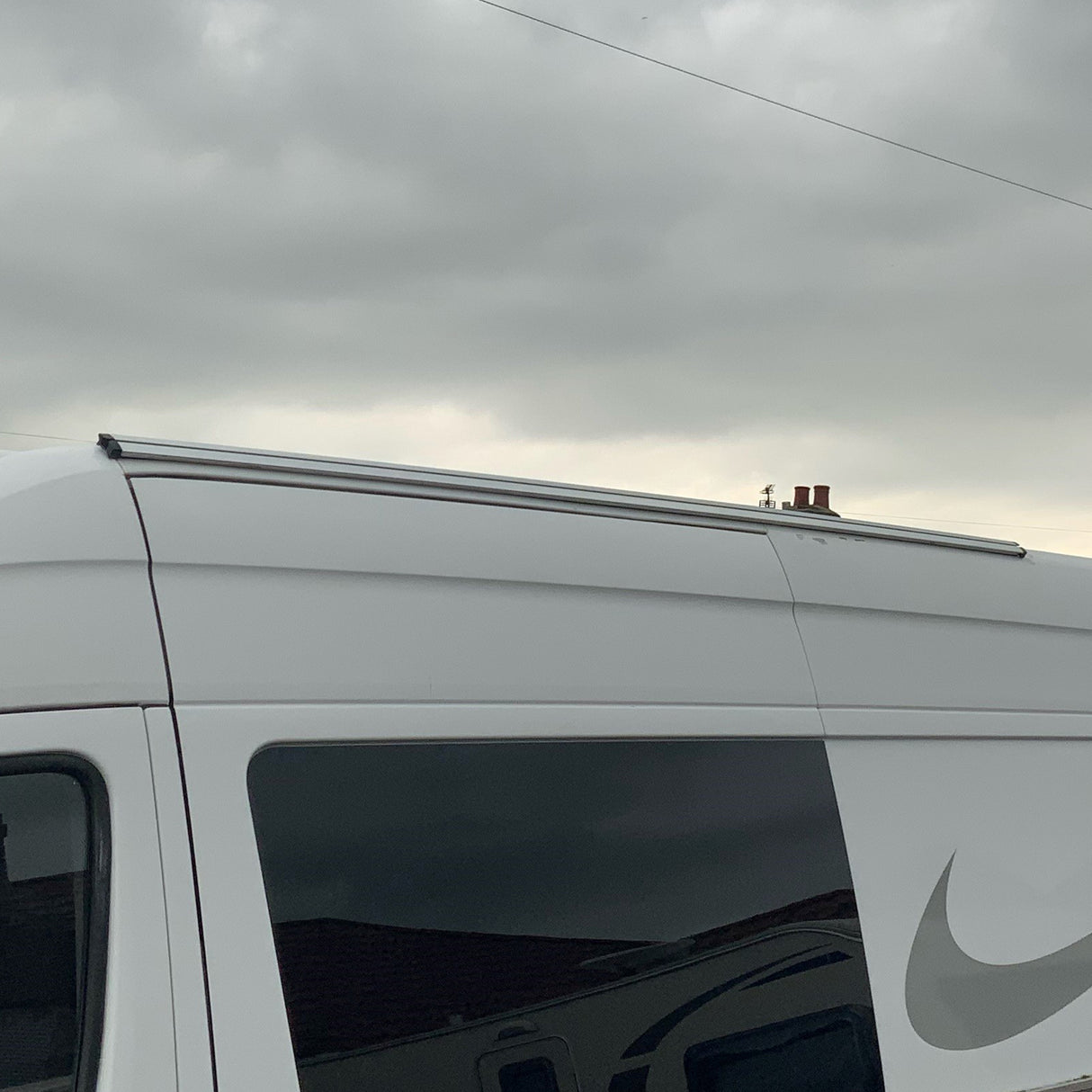 VW Crafter Awning Rails Swb , Mwb, Lwb (Airgead Anodised)