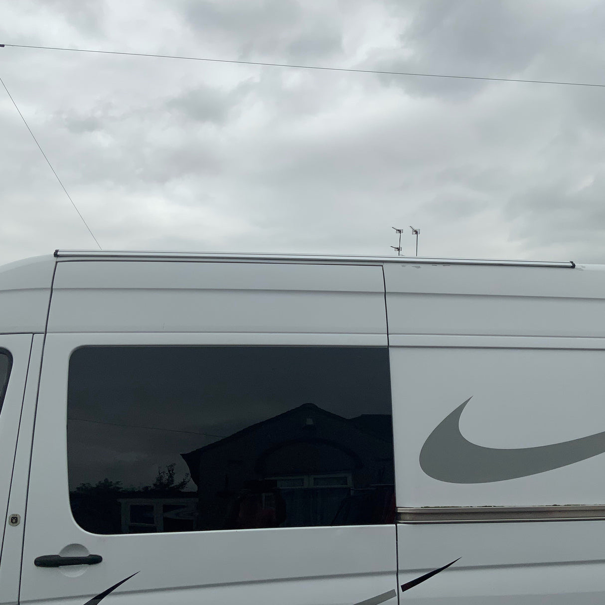 VW Crafter Awning Rails Swb , Mwb, Lwb (Airgead Anodised)