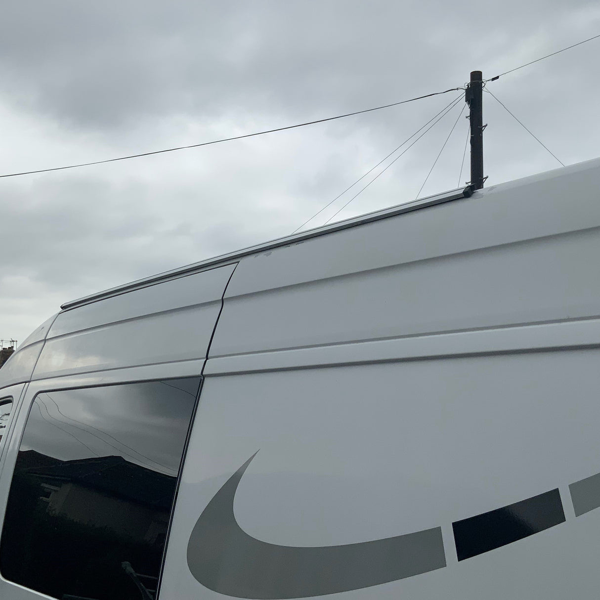 VW Crafter Awning Rails Swb , Mwb, Lwb (Airgead Anodised)
