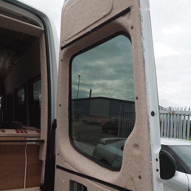 VW Crafter Premium 1 x Barndoor Window Curtains Van-X