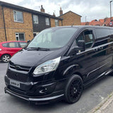 Airson Ford Transit Custom Front Grille Honeycomb atharraichte 2012 - 2018 MK1 Gloss Black air a pheantadh agus deiseil airson uidheamachadh