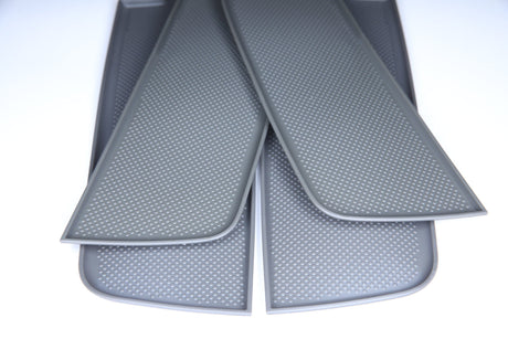 VW T5, T5.1 NEW Door Pocket Inserts, Rubber, Door Liner Double Passenger (Dark Grey) Interior Styling ideal campervan gift