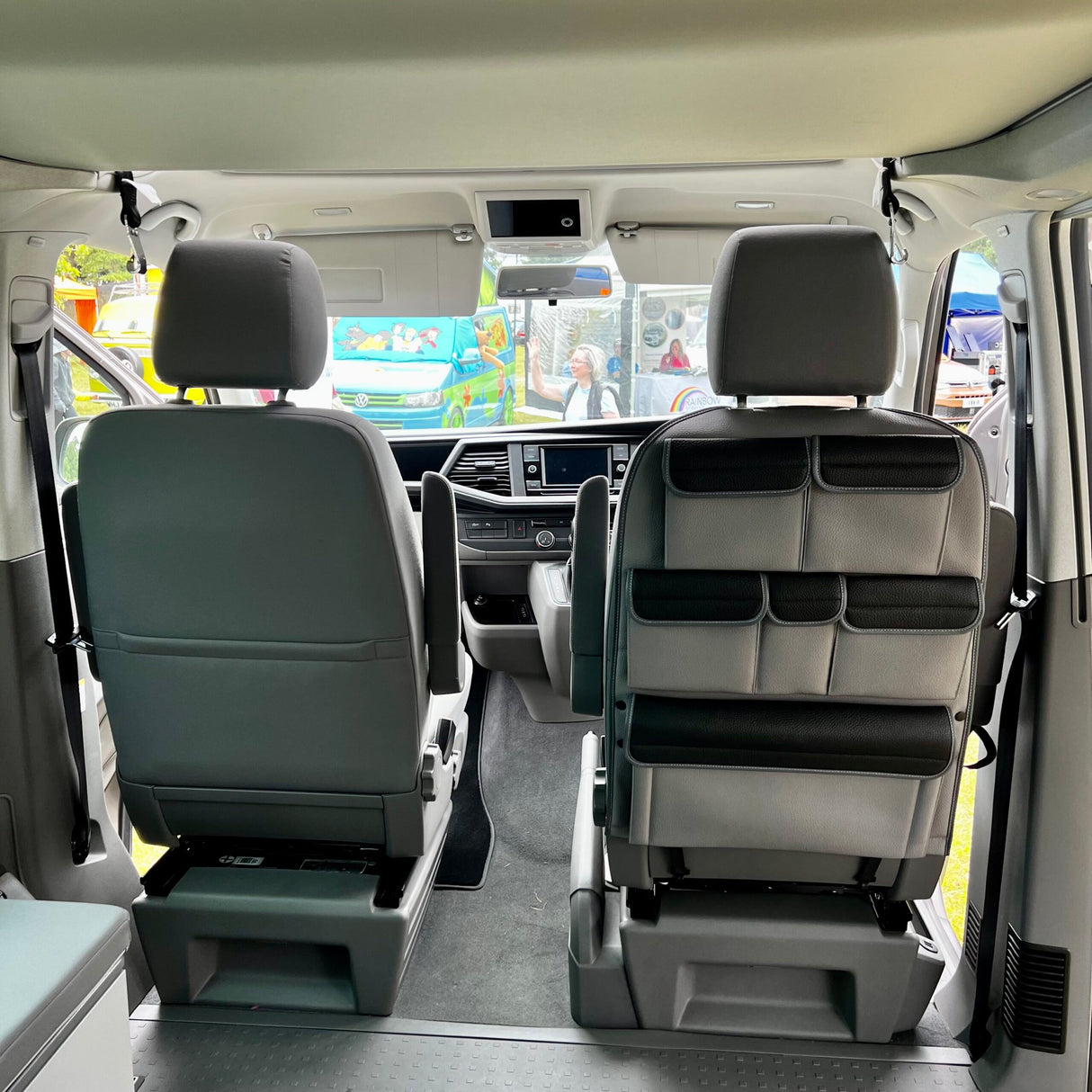 Mercedes Vito Campervan Singilte / Caiptean Seat Leatherette Back Seat Eagraiche Stòradh