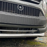 Airson Ford Transit Custom Front Grille Honeycomb atharraichte 2012 - 2018 MK1 Matte Black air a pheantadh agus deiseil airson uidheamachadh